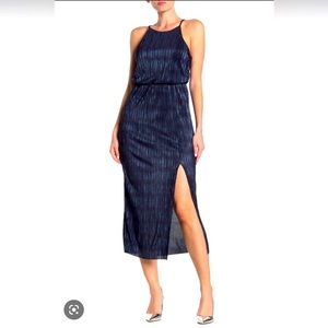 LUSH blue sparkle midi dress size M/L